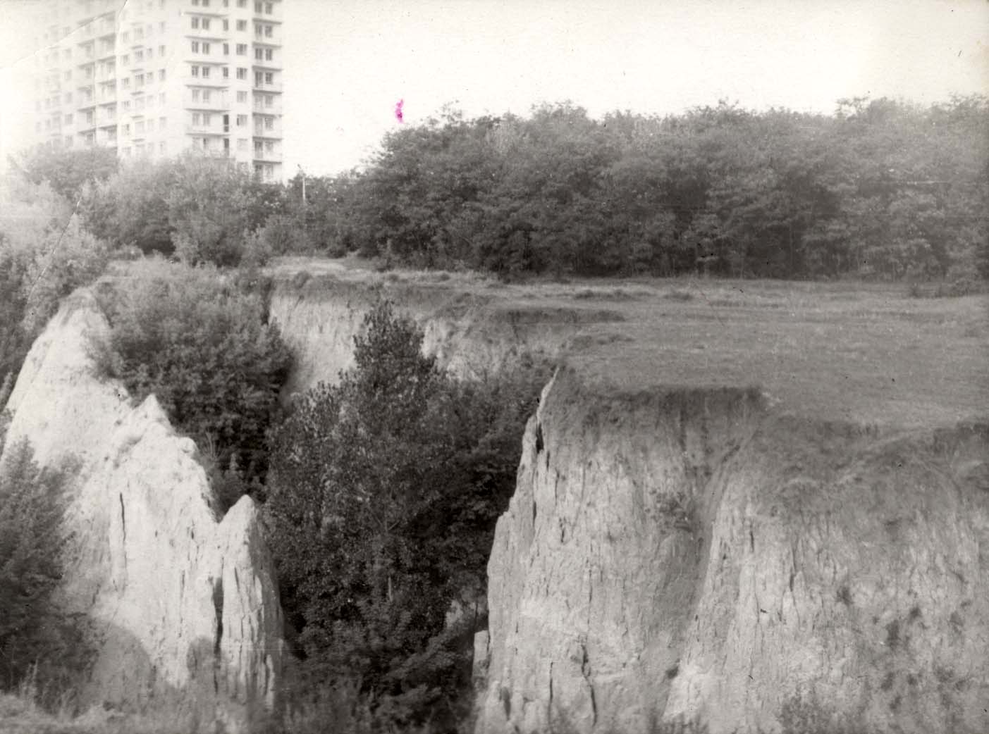 Ravine where the Jews of Dnepropetrovsk were murdered on October 13-15, 1941